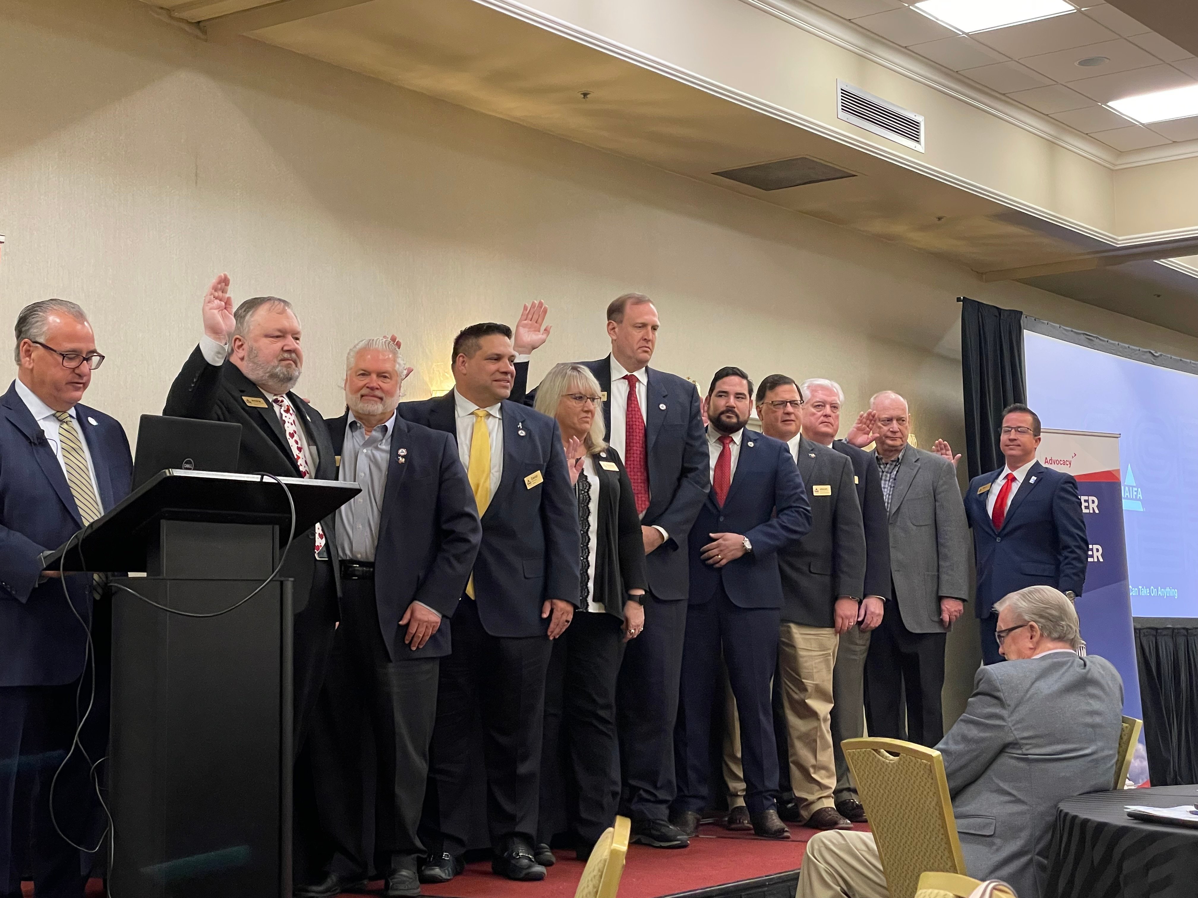 2022 NAIFA-Texas Board of Directors Swearing In Ceremony led by NAIFA National President Lawrence Holzberg